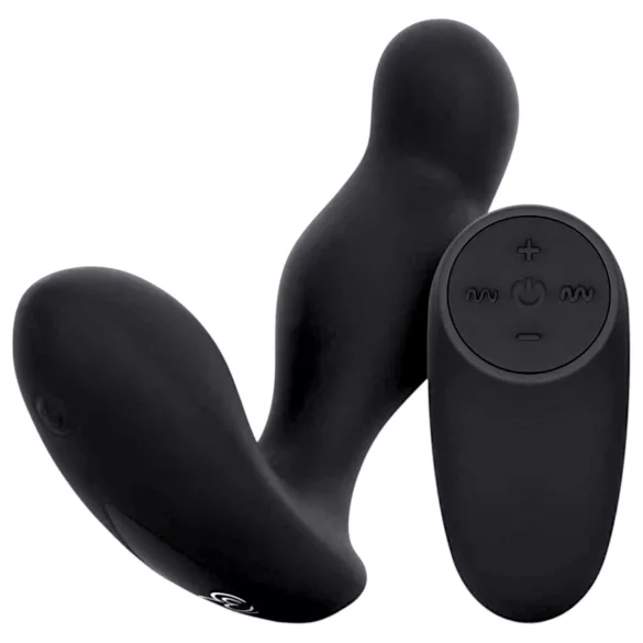 Easytoys Anal Collection - анален вибратор с дистанционно - черен