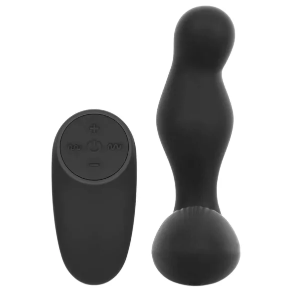 Easytoys Anal Collection - анален вибратор с дистанционно - черен