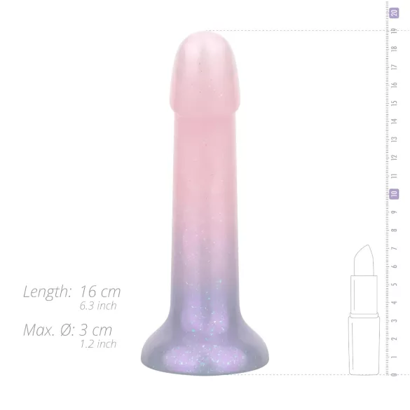 EasyToys Mermaid - дилдо с брокат - 15см - розов