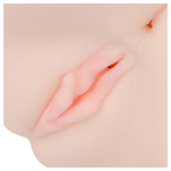 FWB - мастурбатор вагина и дупе с вибрация - натурален цвят