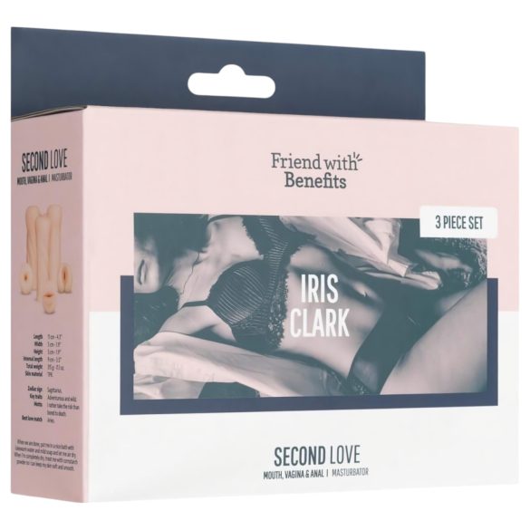 FWB - реалистичен мастурбатор комплект Iris Clark - телесен цвят