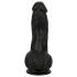 Easytoys - Реалистично дилдо с тестиси - 12 см (черно)