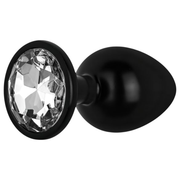 Easytoys Anal Collection - анален плъг с камък - S (черен)