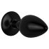 Easytoys Anal Collection - анален плъг с камък - S (черен)