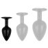 Easytoys Anal Collection - анален плъг с камък - S (черен)