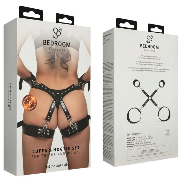 Bedroom Fantasies - белезници за китки и бедра - черни
