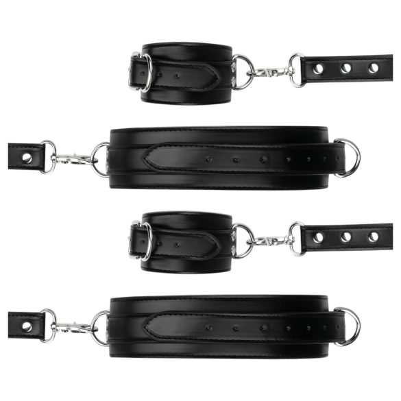 Bedroom Fantasies - белезници за китки и бедра - черни