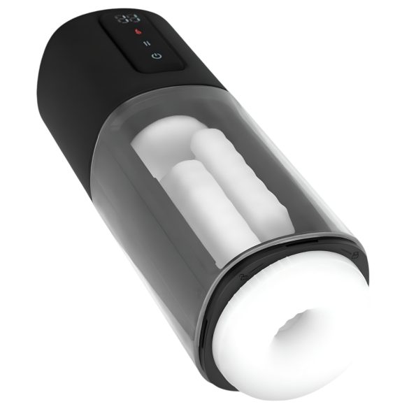 CRUIZR CX11 - мъжки мастурбатор със затопляне и стягащ ефект - черен