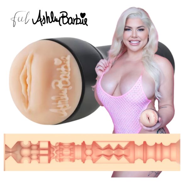 Kiiroo Ashley Barbie - мастурбатор вагина (естествен цвят)
