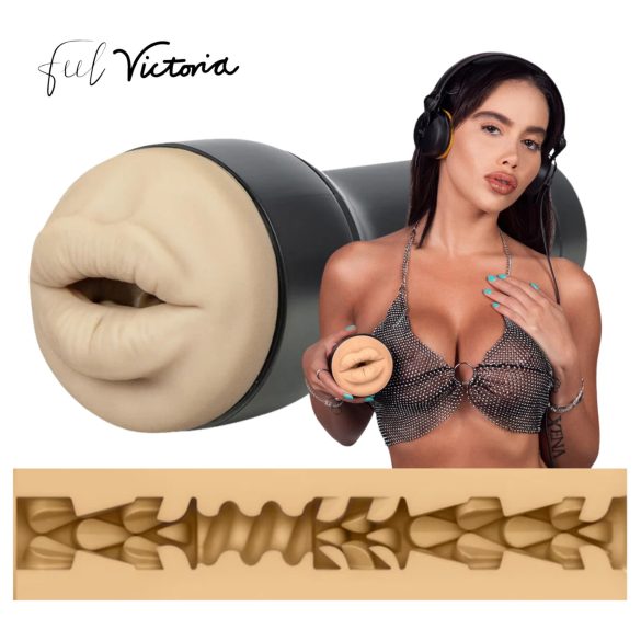 Kiiroo Victoria June – изкуствена уста – съвместима с PowerBlow (естествен цвят)