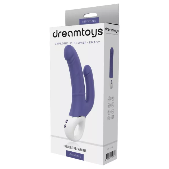 Dreamtoys Essentials - двоен вибратор (лилав)