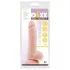 Mr. Dixx 7.6 - дилдо с тестиси и вакуум - телесен цвят 19,5см