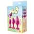 Комплект за анално обучение Flirts - плъг сет (3 бр.) - розов