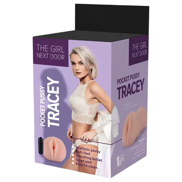 The Girl Next Door Tracey - вибрираща изкуствена вагина - натурален цвят