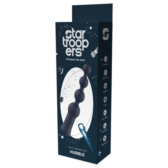Startroopers Hubble - анален вибратор с мъниста - презареждащ се - син