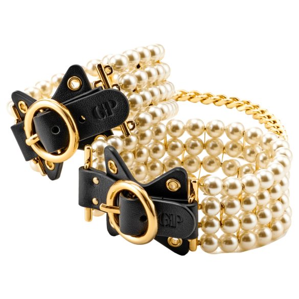 Allure - крак белезници с перли - черни