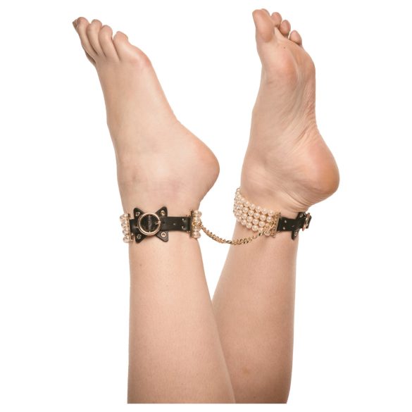 Allure - крак белезници с перли - черни