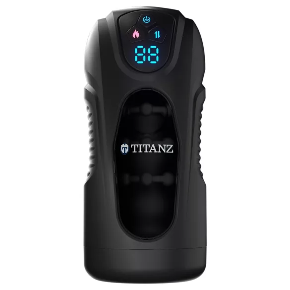 Titanz Ultimate Heat & Thrusting - автоматичен мастурбатор (черен)