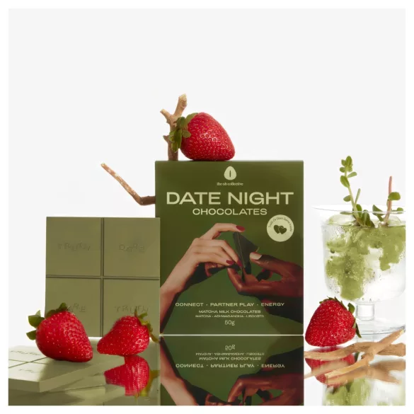 The Oh Collective Date Night Matcha - матча-ягодов шоколад за двойки (50 г)