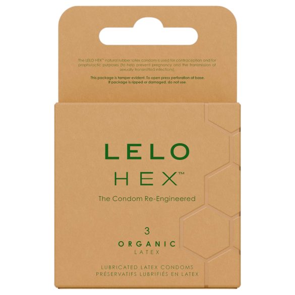 LELO Hex Organic - презервативи за потентност - 3 броя