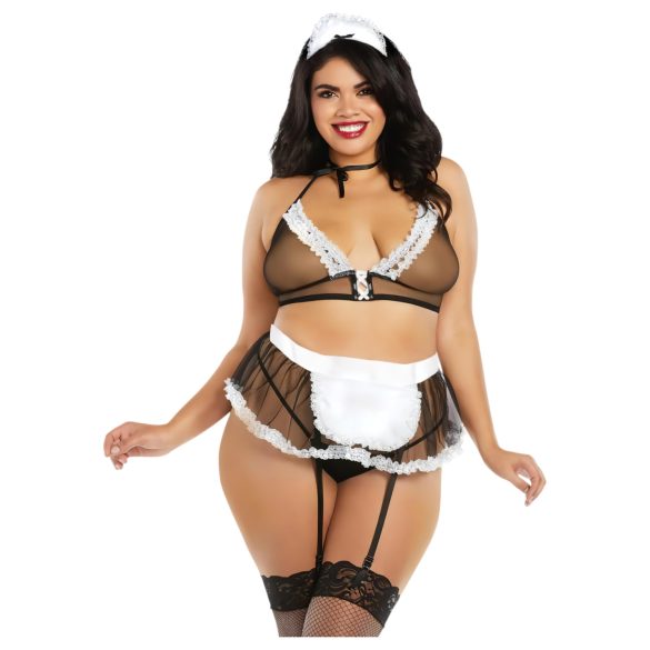 Dreamgirls Камериерка Макси Размер Полупрозрачна Мрежа (XL-XXL)