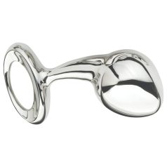   Njoy - голям метален анален плъг - сребрист