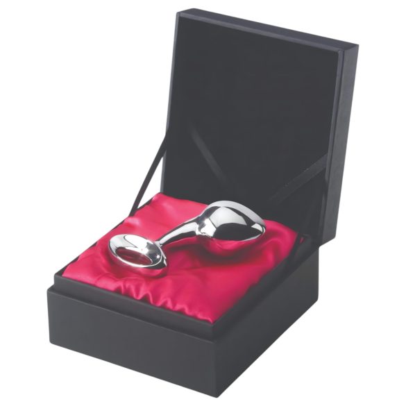 Njoy - голям метален анален плъг - сребрист