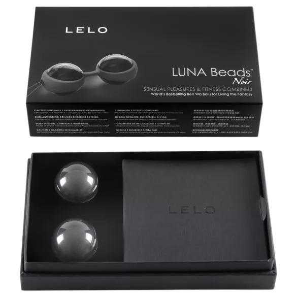 LELO Luna Noir - вагинални топчета - регулируеми