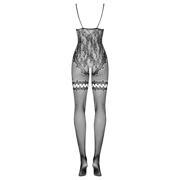 Obsessive F213 - цветен, мрежест, черен гащеризон (S-L)