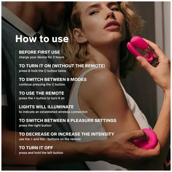 LELO Tiani 3 силиконов вибратор за двойки (лилав)