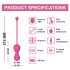 Magic Motion Kegel Master - Дует смарт вагинални топчета (лилави)