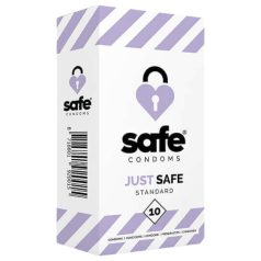   SAFE Just Safe - стандартен презерватив - ванилия - 10 броя