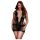 BACI Plus Size - мини рокля с връзки, къс ръкав - черна (XL-XXL)