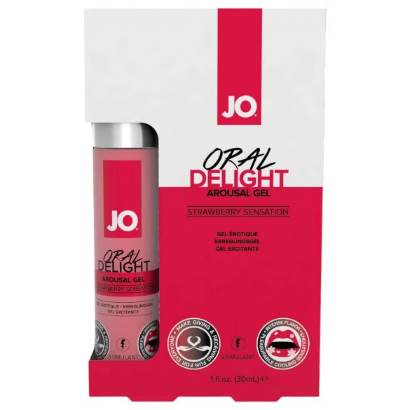 System JO Орално Вдъхновение - охлаждащ, ядлив лубрикант - ягода (30ml)