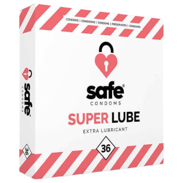 SAFE Super Lube - екстра лубрикант презервативи (36 бр.)