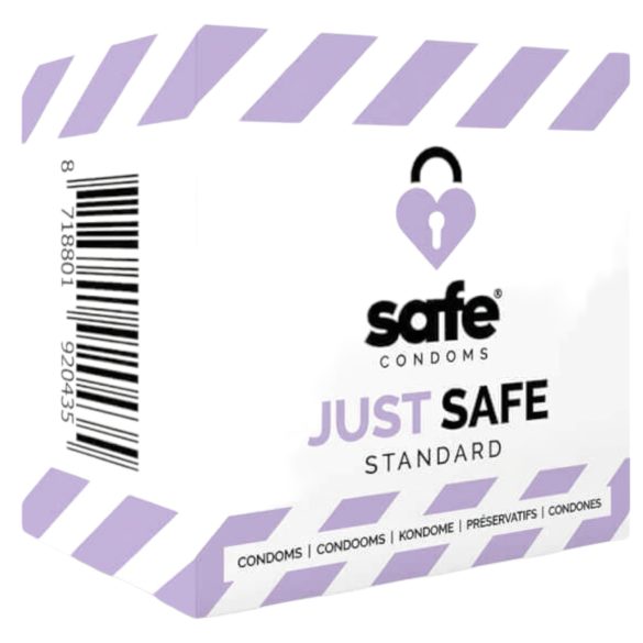 SAFE Just Safe - стандартен презерватив - ванилия (5 бр.)