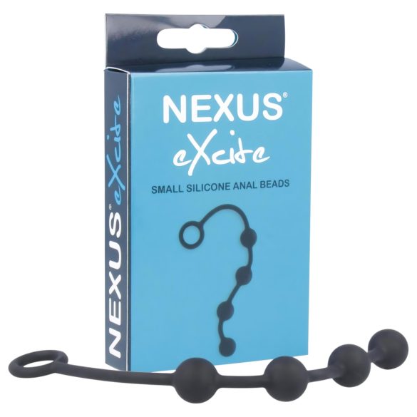 Nexus Excite - 4 перлени анални дилдо - черен (малък)
