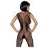 Obsessive N112 - мрежесто боди с ангелски крила - черно (S-L)