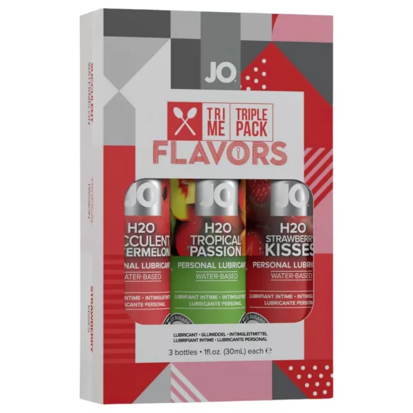 System JO - System Flavors - ароматизиран лубрикант комплект (3x30 ml)