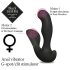 FEELZTOYS Black Jamba - безжичен анален вибратор с подгряване (черен)