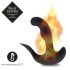FEELZTOYS Black Jamba - безжичен анален вибратор с подгряване (черен)