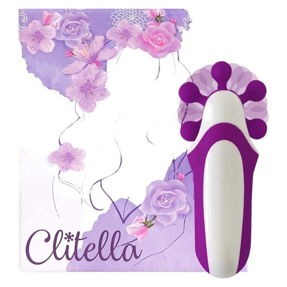 FEELZTOYS Clitella - акумулаторен, въртящ се вибратор за орален ласки (лилав)