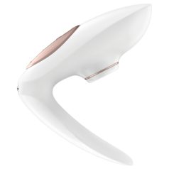   Satisfyer Pro 4 Couples - акумулаторен въздушен вибратор за двойки (бял)