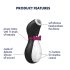 Satisfyer Пингвин - водоустойчив клитор стимулатор (черно-бял)