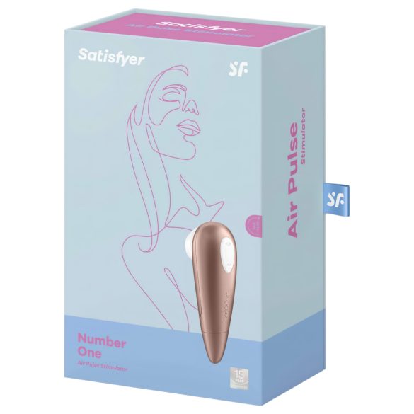 Satisfyer 1 Number One - вибратор за клитор с въздушни вълни - кафяв