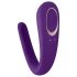 Satisfyer Double Classic - водоустойчив, акумулаторен вибратор за двойки (лилав)