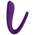 Satisfyer Double Classic - водоустойчив, акумулаторен вибратор за двойки (лилав)