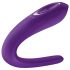 Satisfyer Double Classic - водоустойчив, акумулаторен вибратор за двойки (лилав)