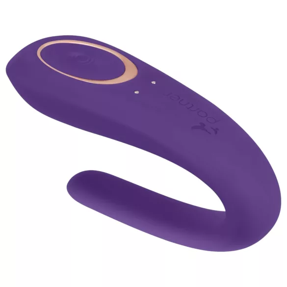 Satisfyer Double Classic - водоустойчив, акумулаторен двойно вибратор (лилав)