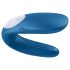 Satisfyer Double Whale - Двоен вибратор за двойки с 2 мотора (син)